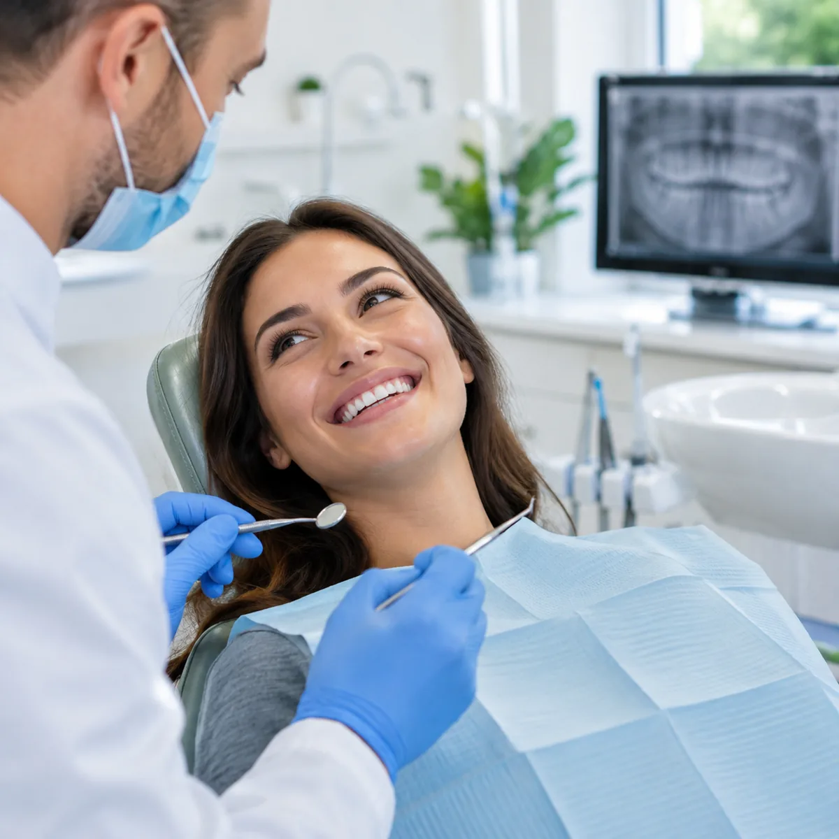 Sonrisa en un consultorio odontológico